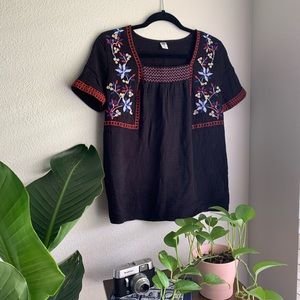Embroidered Floral Tunic